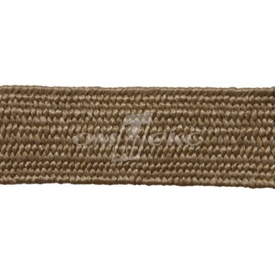 Тесьма отделочная полипропиленовая плетеная эластичная #2, шир. 40мм, цв.- соломенный - купить в Москве. Цена: 50.99 руб.