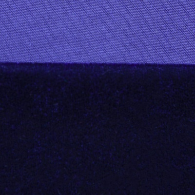 Бархат стрейч №14, 240 гр/м2, шир.160 см, (2,6 м/кг), цвет т.синий - купить в Москве. Цена 740.88 руб.