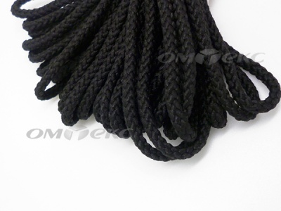 Шнур В-035 4 мм круп.плетение 100 м черный - купить в Москве. Цена: 156.40 руб.