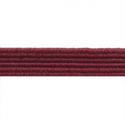 Резиновые нити с текстильным покрытием, шир. 6 мм ( упак.30 м/уп), цв.- 88-бордо - купить в Москве. Цена: 155.22 руб.