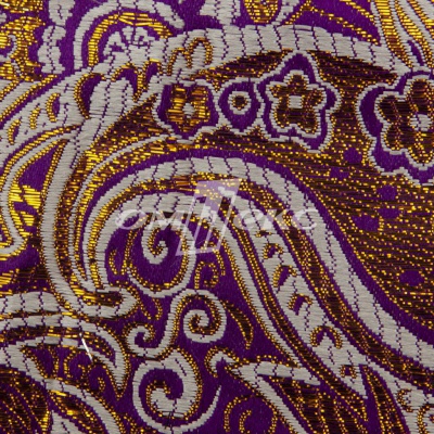 Ткань костюмная жаккард №9, 140 гр/м2, шир.150см, цвет фиолет - купить в Москве. Цена 387.20 руб.