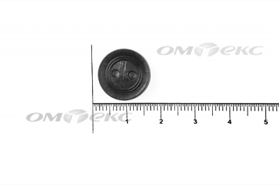 51820/15 мм (2 пр)  черные пуговицы - купить в Москве. Цена: 0.87 руб.