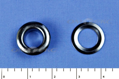 Люверсы металлические, блочка/кольцо, №5 (8 мм) упак.1000 шт- цв.никель - купить в Москве. Цена: 392 руб.