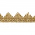 Тесьма металлизированная 0384-0240, шир. 40 мм/уп. 25+/-1 м, цвет золото - купить в Москве. Цена: 490.74 руб.