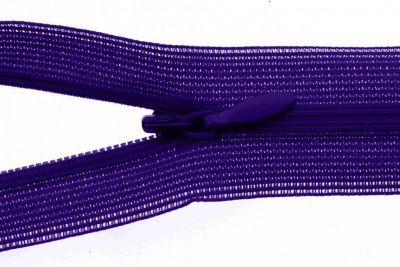Молния потайная Т3 866, 50 см, капрон, цвет фиолетовый - купить в Москве. Цена: 8.62 руб.