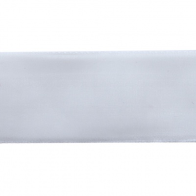 Лента бархатная нейлон, шир.25 мм, (упак. 45,7м), цв.01-белый - купить в Москве. Цена: 981.09 руб.