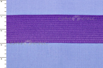Окантовочная тесьма №0225, шир. 22 мм (в упак. 100 м), цвет фиолет - купить в Москве. Цена: 271.60 руб.