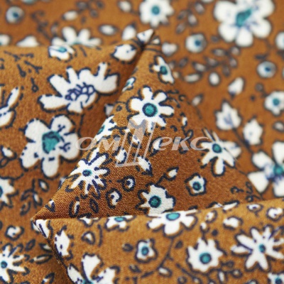 Плательная ткань "Фламенко" 11.1, 80 гр/м2, шир.150 см, принт растительный - купить в Москве. Цена 239.03 руб.