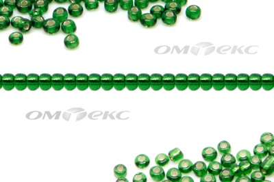 Бисер (SL) 11/0 ( упак.100 гр) цв.27В - зелёный - купить в Москве. Цена: 53.34 руб.