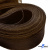 Регилиновая лента, шир.65мм, (уп.25 ярд), цв.- коричневый - купить в Москве. Цена: 499.43 руб.