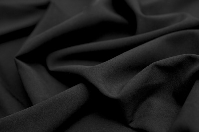 Костюмная ткань с вискозой "Флоренция", 195 гр/м2, шир.150см, цвет чёрный - купить в Москве. Цена 502.24 руб.