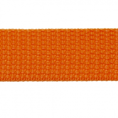 Стропа текстильная, шир. 25 мм (в нам. 50+/-1 ярд), цвет оранжевый - купить в Москве. Цена: 409.94 руб.