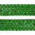 Тесьма с пайетками D4, шир. 35 мм/уп. 25+/-1 м, цвет зелёный - купить в Москве. Цена: 1 308.30 руб.