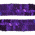 Тесьма с пайетками 12, шир. 20 мм/уп. 25+/-1 м, цвет фиолет - купить в Москве. Цена: 778.19 руб.