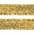 Тесьма с пайетками D16, шир. 35 мм/уп. 25+/-1 м, цвет золото - купить в Москве. Цена: 1 281.60 руб.