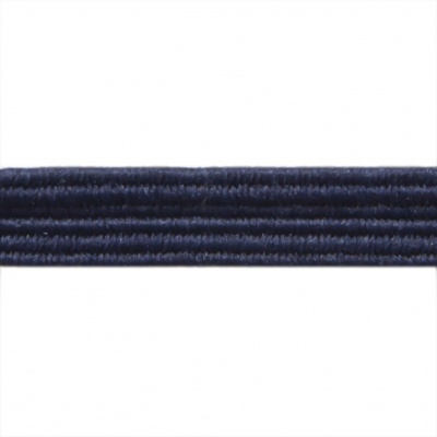 Резиновые нити с текстильным покрытием, шир. 6 мм ( упак.30 м/уп), цв.- 117-т.синий - купить в Москве. Цена: 152.05 руб.