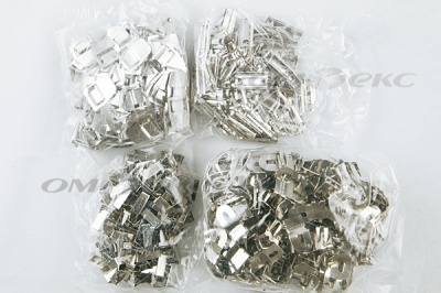 Крючки брючные 4 шипа "Стром" 144 шт. никель - купить в Москве. Цена: 383.97 руб.
