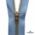 Молнии джинсовые металл т-5, 18 см латунь (YG), цв.-деним (231) - купить в Москве. Цена: 22.80 руб.