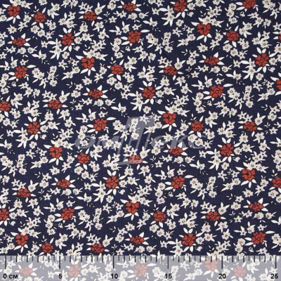 Плательная ткань "Фламенко" 7.2, 80 гр/м2, шир.150 см, принт растительный - купить в Москве. Цена 239.03 руб.