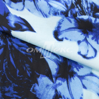 Плательная ткань "Фламенко" 19.1, 80 гр/м2, шир.150 см, принт растительный - купить в Москве. Цена 241.49 руб.