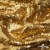 Трикотажное полотно, Сетка с пайетками,188 гр/м2, шир.140 см, цв.-тем.золото (#51) - купить в Москве. Цена 505.15 руб.