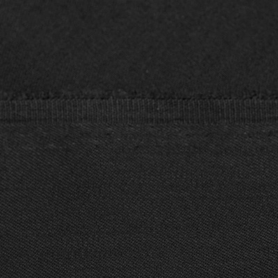 Костюмная ткань с вискозой "Рошель", 250 гр/м2, шир.150см, цвет чёрный - купить в Москве. Цена 438.12 руб.