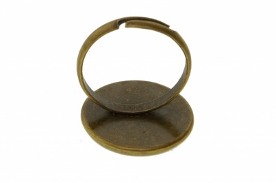 Заготовка для рукоделия металлическая фигурная для кольца 15мм - купить в Москве. Цена: 7.44 руб.