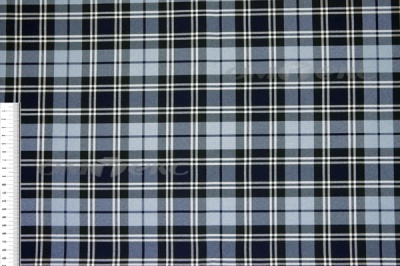 Ткань костюмная клетка Т7274 2004, 220 гр/м2, шир.150см, цвет т.синий/гол/бел - купить в Москве. Цена 
