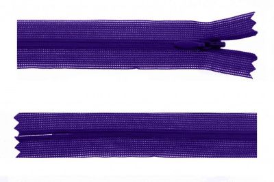 Молния потайная Т3 866, 50 см, капрон, цвет фиолетовый - купить в Москве. Цена: 8.62 руб.