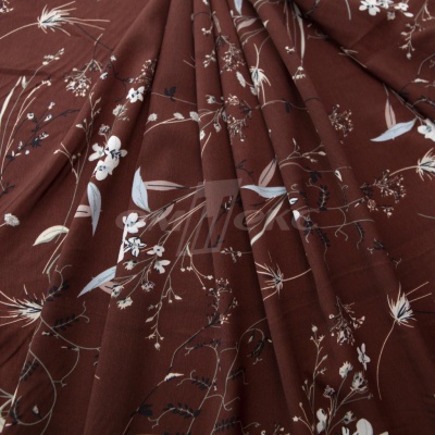 Плательная ткань "Фламенко" 2.2, 80 гр/м2, шир.150 см, принт растительный - купить в Москве. Цена 239.03 руб.