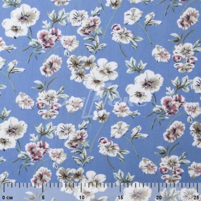 Плательная ткань "Фламенко" 12.1, 80 гр/м2, шир.150 см, принт растительный - купить в Москве. Цена 241.49 руб.