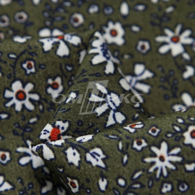 Плательная ткань "Фламенко" 11.2, 80 гр/м2, шир.150 см, принт растительный - купить в Москве. Цена 259.21 руб.