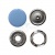 Кнопка рубашечная (закрытая) 9,5мм - эмаль, цв.182 - св.голубой - купить в Москве. Цена: 5.74 руб.