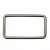 Рамка металлическая прямоугольная, 40 х 15 мм- тём.никель - купить в Москве. Цена: 4.60 руб.