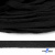 Шнур плетеный d-8 мм плоский, 70% хлопок 30% полиэстер, уп.85+/-1 м, цв.- чёрный - купить в Москве. Цена: 735 руб.