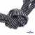 Шнурки #107-07, плоские 130 см, двухцветные цв.серый/чёрный - купить в Москве. Цена: 23.03 руб.